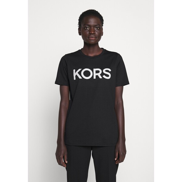 MICHAEL Michael Kors T-shirt z nadrukiem black/silver MK121D03Y-Q11