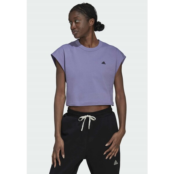 adidas Performance SUMMER T-shirt basic purple AD541D2CG-I11