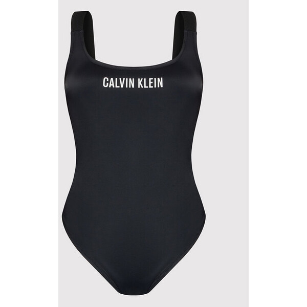 Calvin Klein Swimwear Strój kąpielowy Scoop Back One Piece-Rp Plus KW0KW01668 Czarny