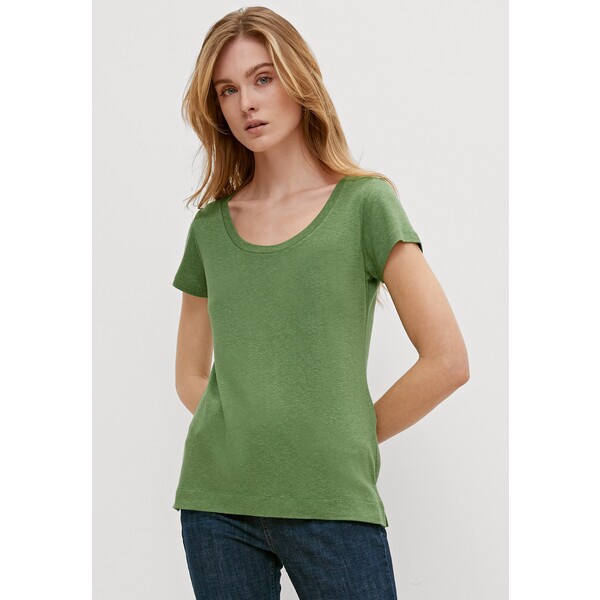 comma T-shirt basic bright green CO121D0RQ-M11