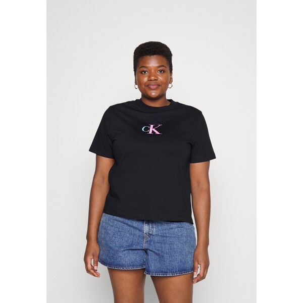Calvin Klein Jeans Plus TEE T-shirt z nadrukiem black C2Q21D01L-Q11