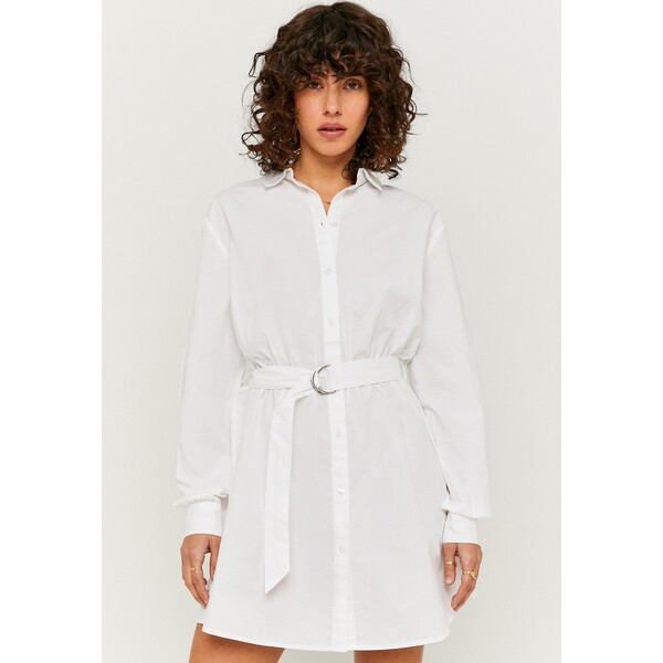 TALLY WEiJL Sukienka koszulowa white TAL21C06G-A11
