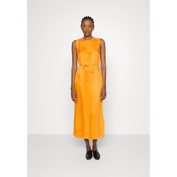 Calvin Klein SHINE MAXI DRESS Sukienka letnia orange flash 6CA21C05I-H11