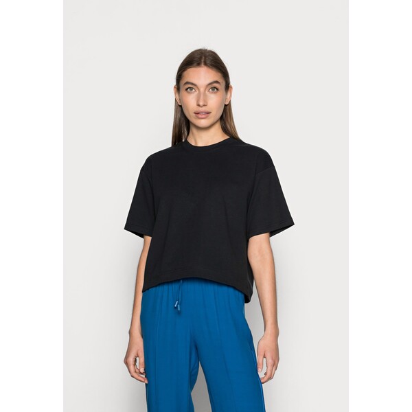 Selected Femme SLFFRAME O-NECK CROP TEE T-shirt basic black SE521D0GT-Q11