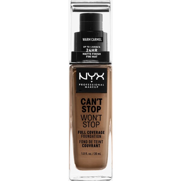 Nyx Professional Makeup CAN'T STOP WON'T STOP FOUNDATION Podkład 15.7 warm carmel NY631E00O-O16
