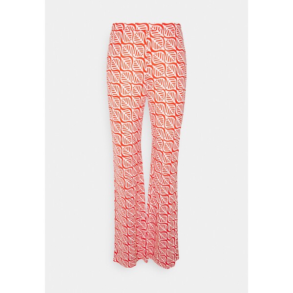 Diane von Furstenberg CASPIAN PANTS Spodnie materiałowe ibiza quilt lego red DF221A00T-G11
