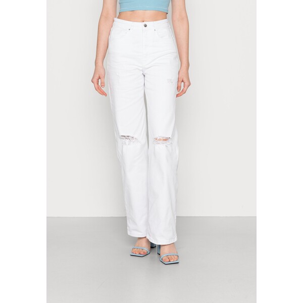 ONLY ONLJUICY LIFE WIDE LEG Jeansy Bootcut white ON321N1MI-A11