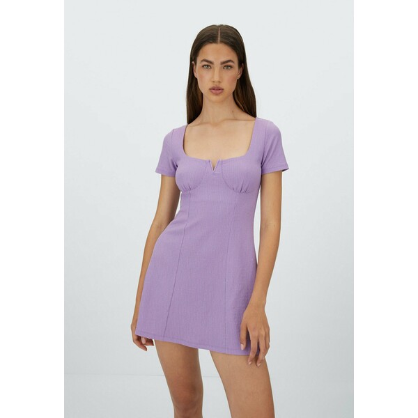 Stradivarius SKATER Sukienka letnia lilac STH21C0OU-I11