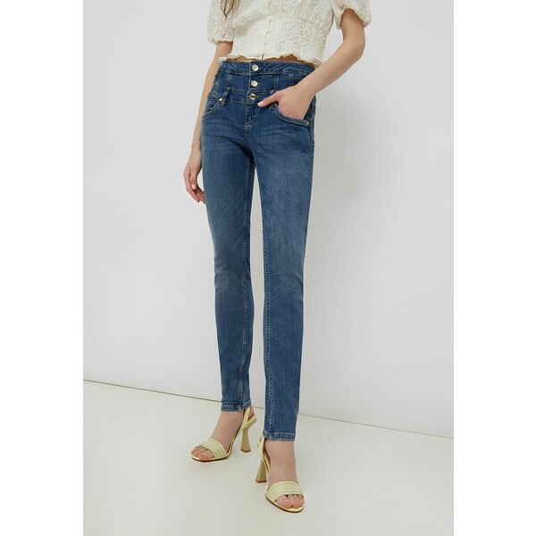 Liu Jo Jeans HIGH-RISE Jeansy Slim Fit blue denim L2521N09P-K11