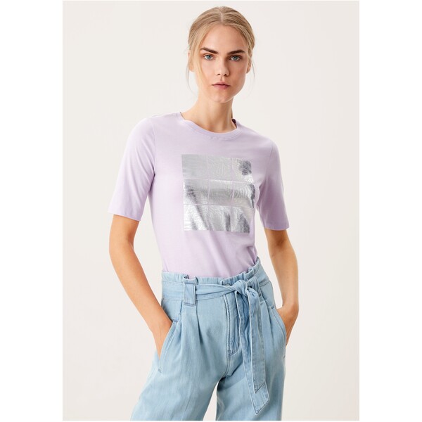 s.Oliver MIT FRONTPRINT T-shirt z nadrukiem lilac placed print SO221D2CF-I11