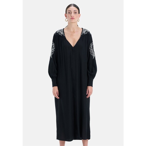 Eksept by Shoeby DOBBIE KIMONO Długa sukienka black EK521C029-Q11