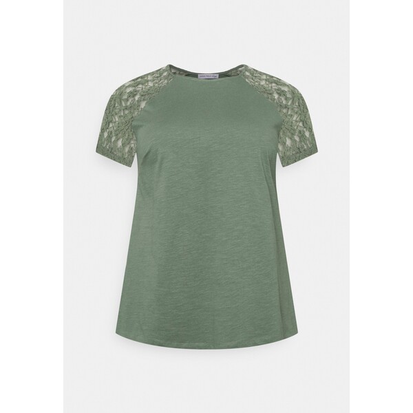 Anna Field Curvy T-shirt basic green AX821D05G-M11