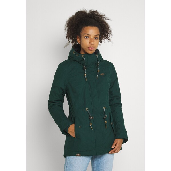 Ragwear MONADIS Płaszcz zimowy dark green R5921U06H-M11