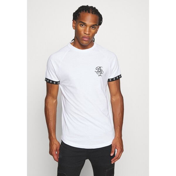 Brave Soul T-shirt z nadrukiem optic white/ jet black BRH22O04Q-A11