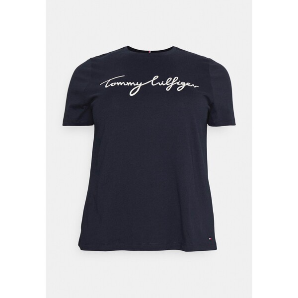 Tommy Hilfiger Curve REGULAR GRAPHIC C-NECK TEE T-shirt z nadrukiem desert sky TOY21D00E-K13