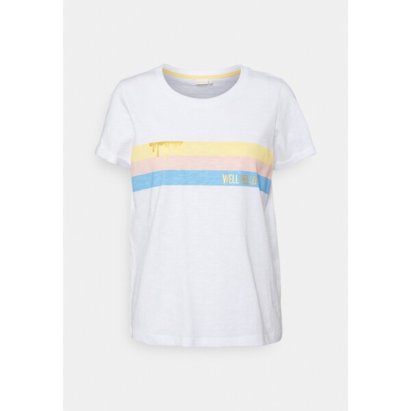 Nümph NUDEWI TEE T-shirt z nadrukiem bright white NU121D0A3-A11