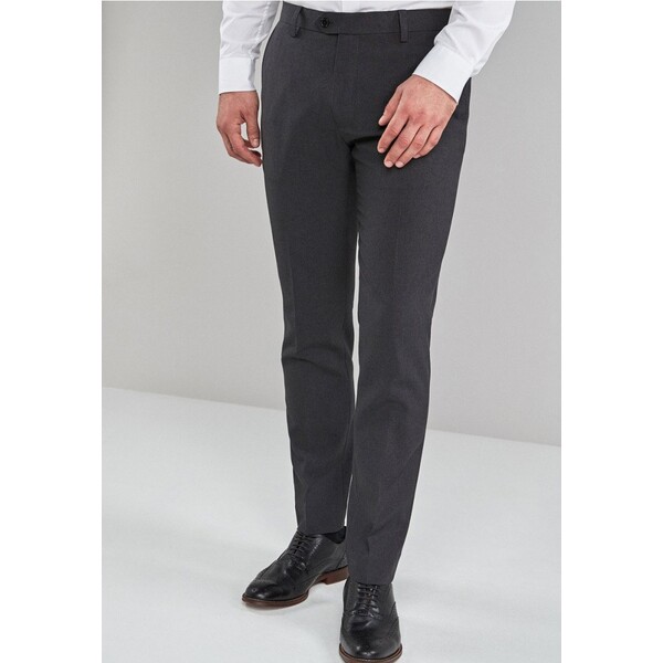 Next Spodnie garniturowe dark grey NX322E084-C12