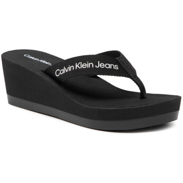 Calvin Klein Jeans Japonki Beach Sandal Monogram YW0YW0064 Czarny