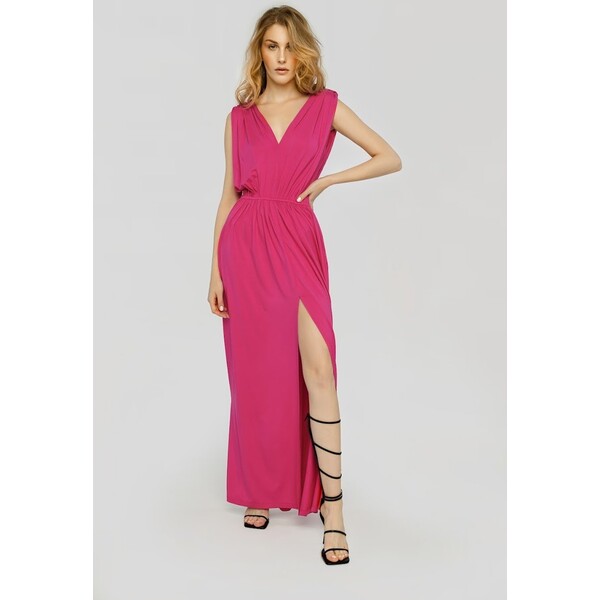 Madnezz GRETA Długa sukienka pink MFN21C00I-J11