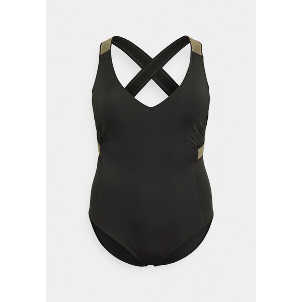 Calvin Klein Swimwear PLUNGE ONE PIECE Kostium kąpielowy black C1781G02D-Q11