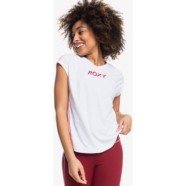 Roxy TRAINING GIRL T-shirt z nadrukiem bright white RO541D05T-T11