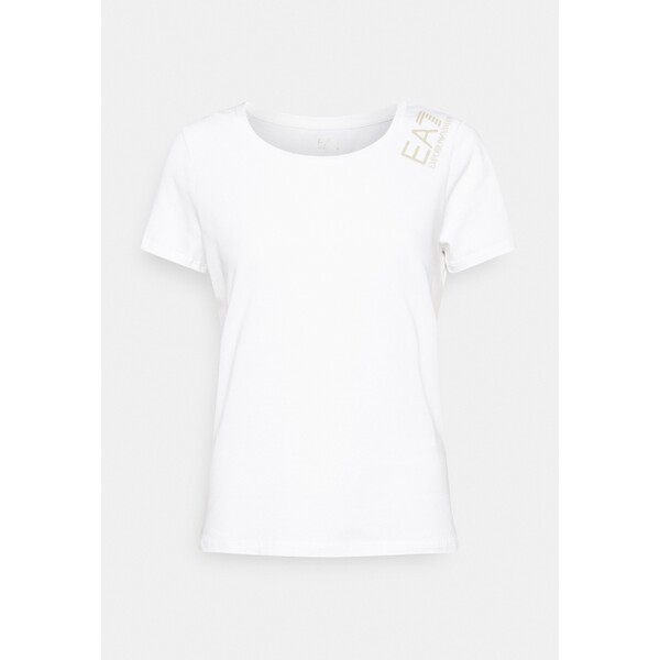 EA7 Emporio Armani T-shirt z nadrukiem white EA721D01H-A11