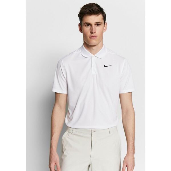 Nike Golf VICTORY Koszulka sportowa white/black NI442D033-A11