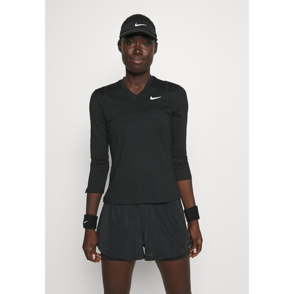 Nike Performance Bluzka z długim rękawem black/white N1241D1MK-Q11