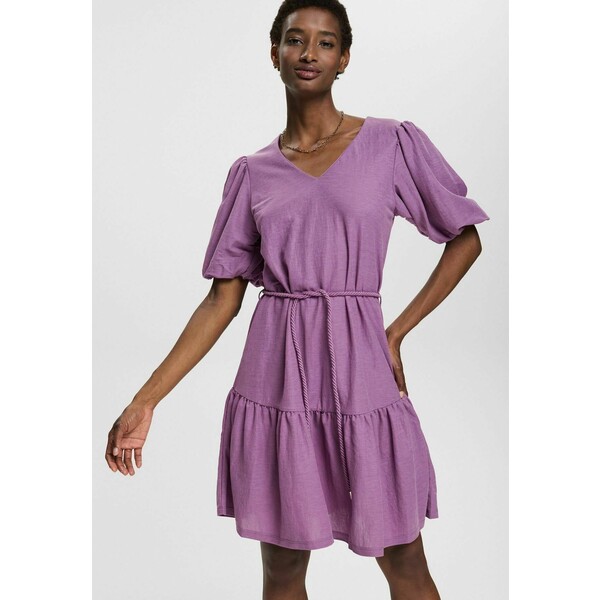 Esprit Collection BALLONÄRMELN, LENZING ECOVERO Sukienka letnia purple ES421C1N3-I11
