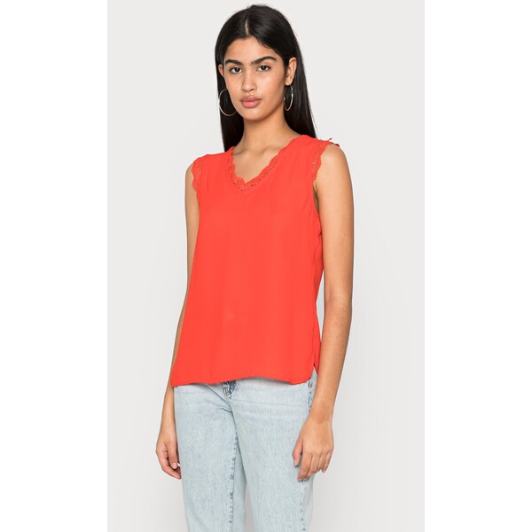 ONLY ONLLENA V NECK Top fired red ON321E2LF-G11