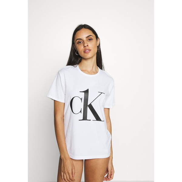 Calvin Klein Underwear CREW NECK Koszulka do spania white/black C1181Q01B-A12