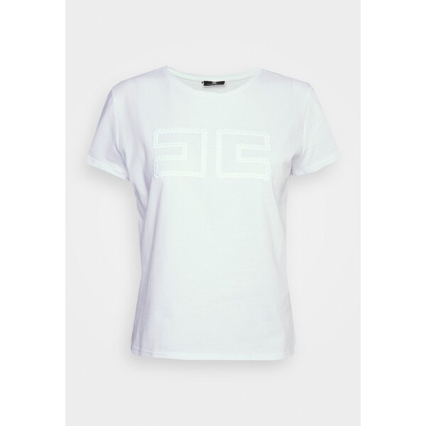 Elisabetta Franchi WOMEN'S T-shirt z nadrukiem gesso EF121D01N-A11