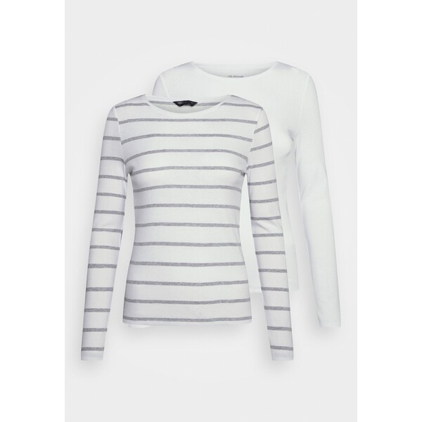 Marks & Spencer 2PACK Bluzka z długim rękawem grey/white QM421D05W-C11