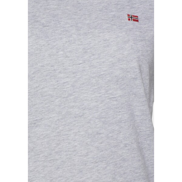 Napapijri SALIS T-shirt basic light grey mel NA621D05L-C11