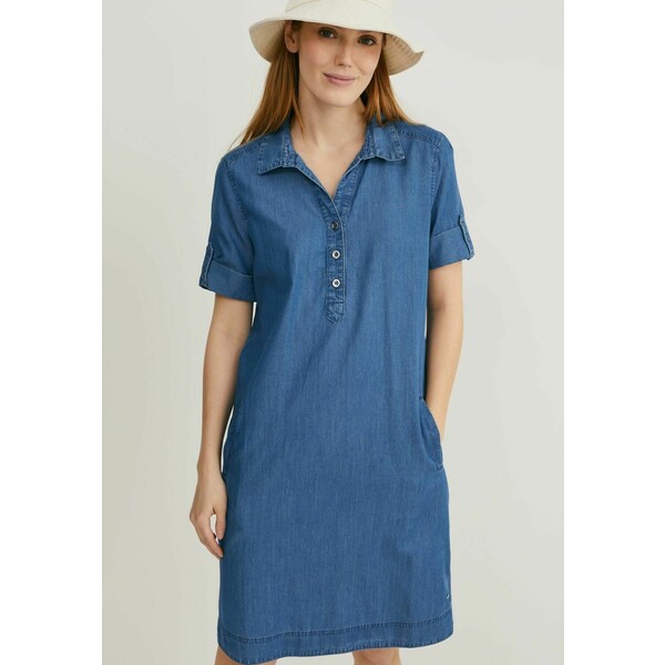 C&A Sukienka jeansowa denim blue C6F21C088-K11