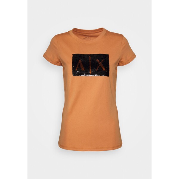 Armani Exchange ESSENTIAL T-shirt z nadrukiem joshua rock/black ARC21D01M-O11