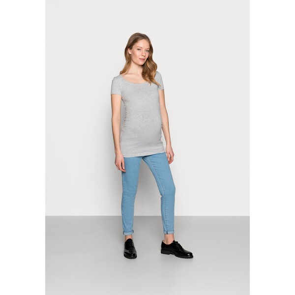 Anna Field MAMA 3er PACK T-shirt basic light grey/blue/dark blue EX429G027-C11