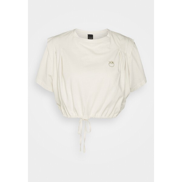 Pinko MELFI T-shirt z nadrukiem beige P6921D03Z-B11