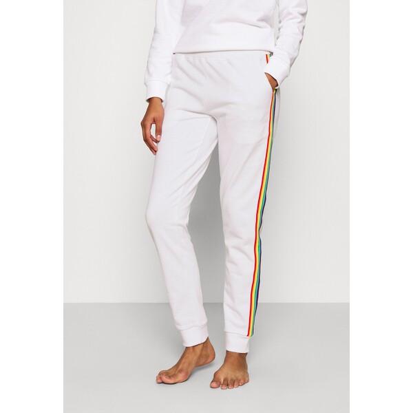 LASCANA PRIDE TRACKPANTS Spodnie od piżamy bright white L8381O017-A11