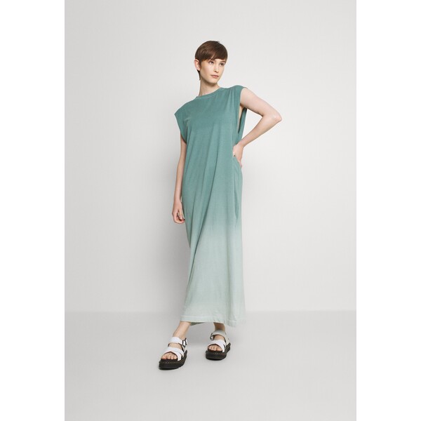 Weekday LIA PRINTED DRESS Sukienka z dżerseju green WEB21C06B-M11