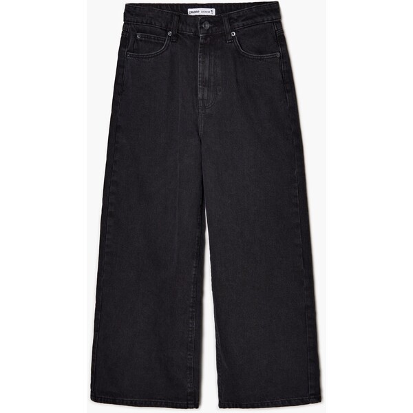 Cropp Czarne jeansowe kuloty 5971N-99J