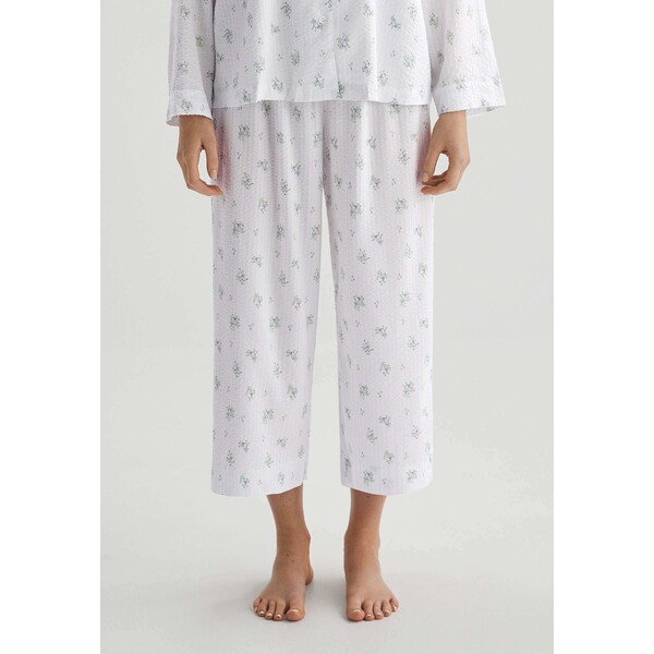 OYSHO FLORAL Spodnie od piżamy white OY181O0ZP-A11