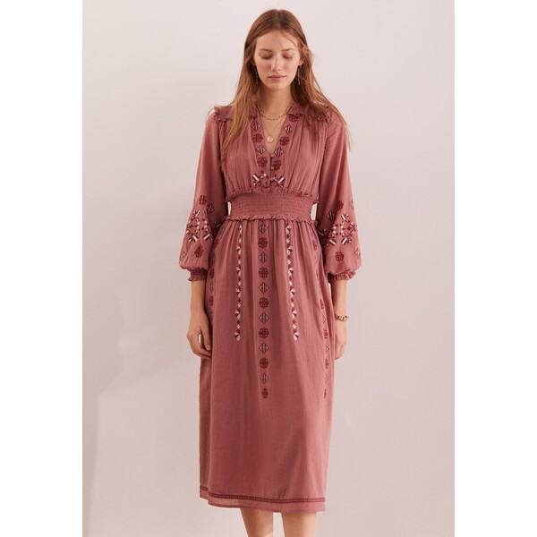 Hoss Intropia EMBROIDERED COTTON Sukienka letnia pink H3621C01R-J11