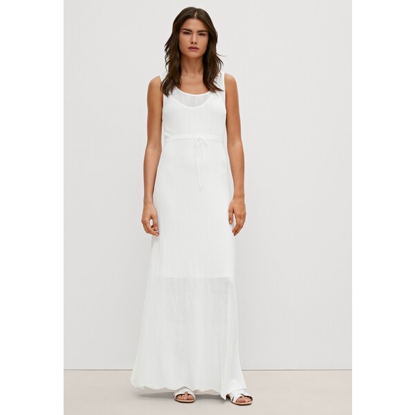 comma MIT AJOURMUSTER Długa sukienka off white CO121C19P-A11