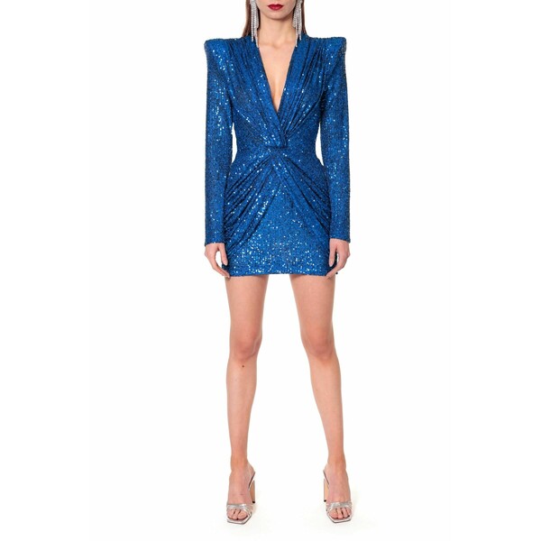 AGGI JENNIFER BRILLAN Sukienka koktajlowa brillant blue AGD21C006-K11