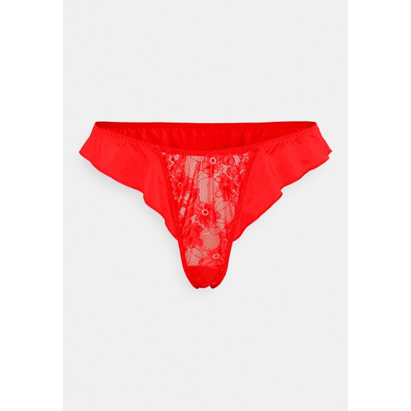 We Are We Wear GRACE FLUTED EDGE THONG CURVE Stringi red WEJ81R00H-G11