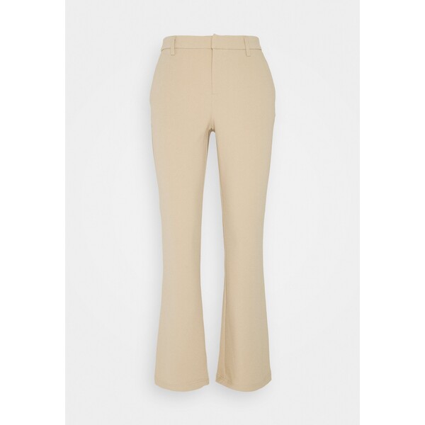 ONLY Petite ONLROCKY MID FLARED PANT Spodnie materiałowe beige OP421A055-B11