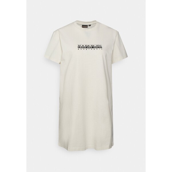 Napapijri BOX LONG T-shirt z nadrukiem white whisper NA621D05G-A11