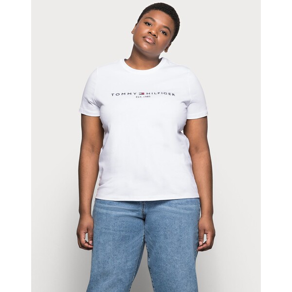 Tommy Hilfiger Curve REGULAR TEE T-shirt z nadrukiem white TOY21D005-A11