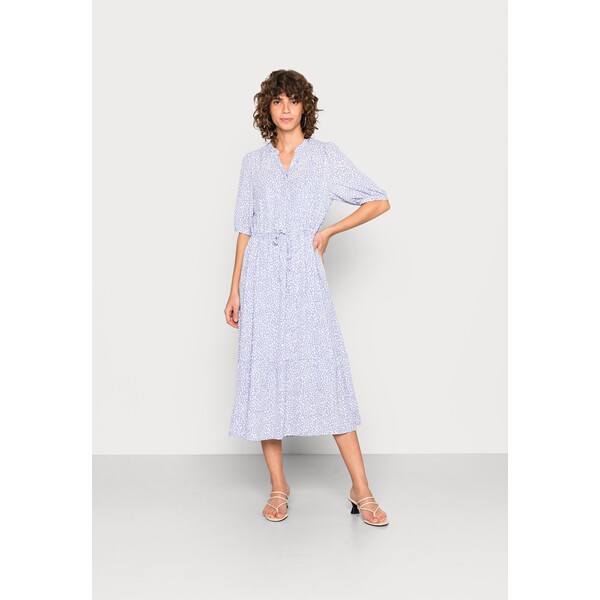 Moss Copenhagen CLOVER DRESS Sukienka letnia light blue/off white M0Y21C073-K11